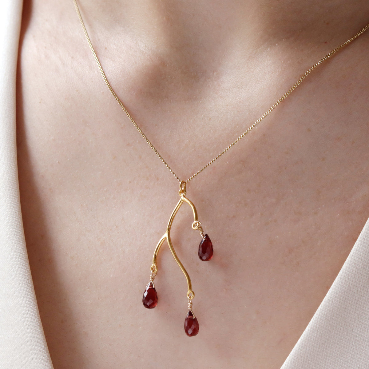 Blossom Briolette Pendant Necklace