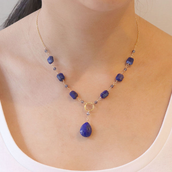 Lapis Lazuli Y Necklace