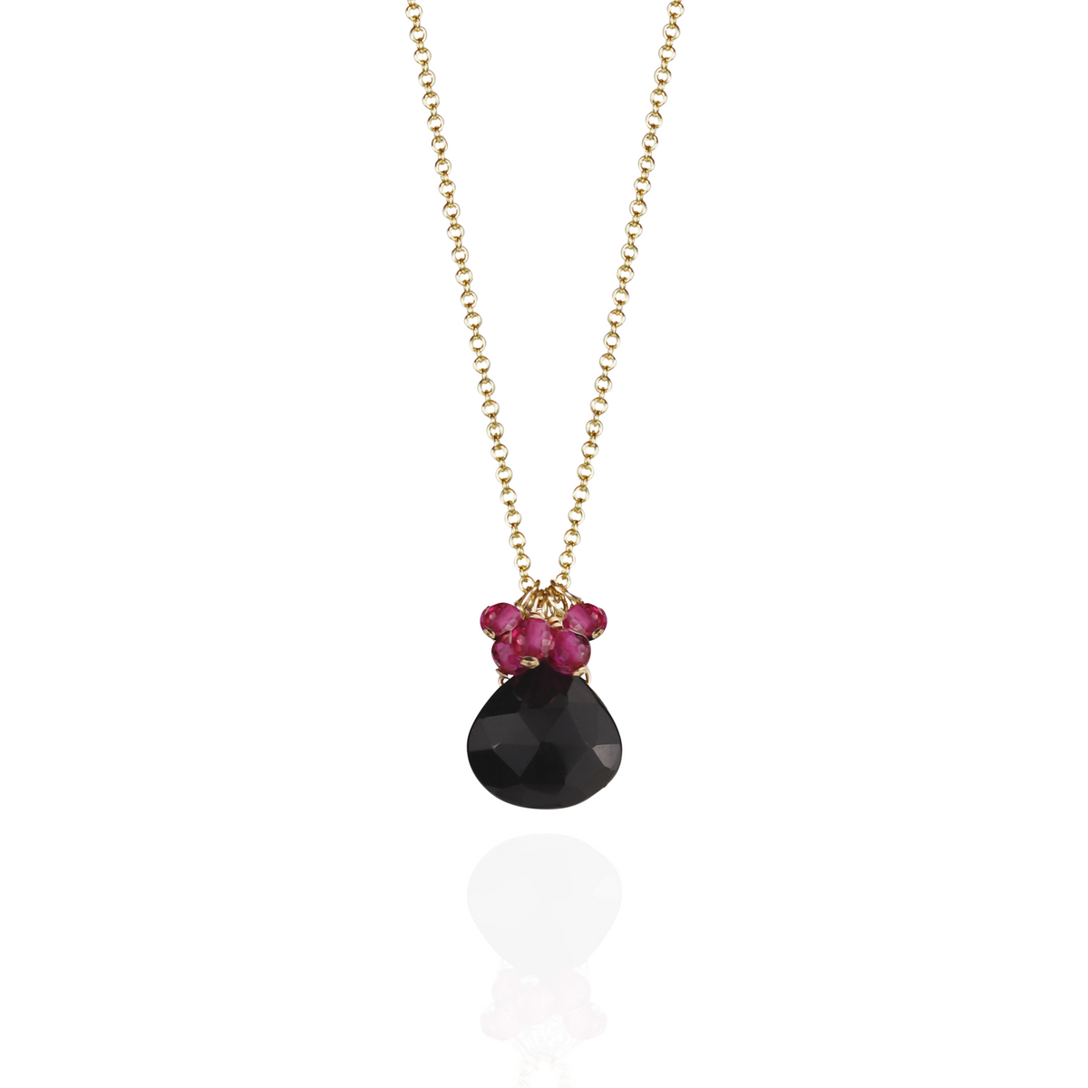 Gemstone & Cluster Pendant