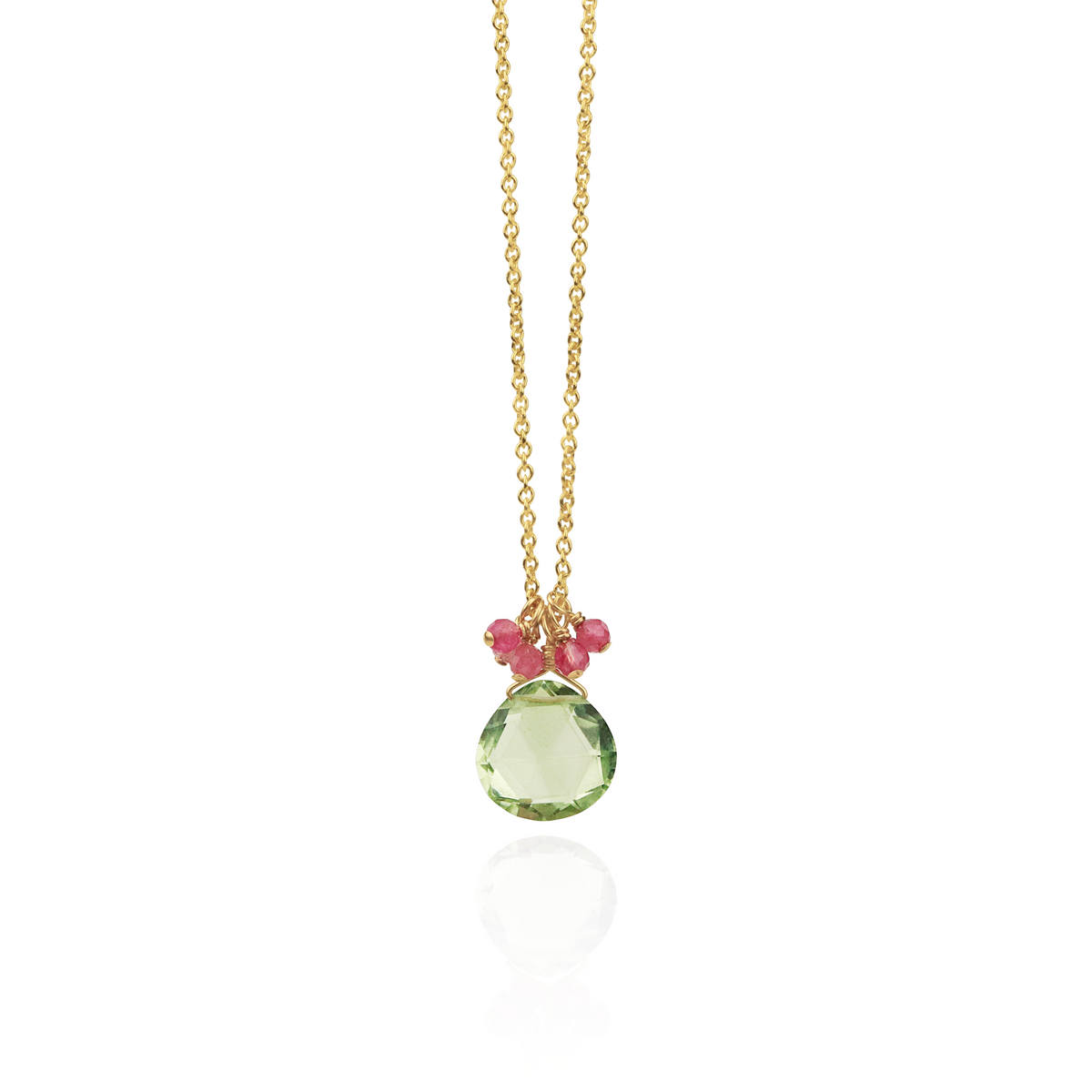 Gemstone & Cluster Pendant