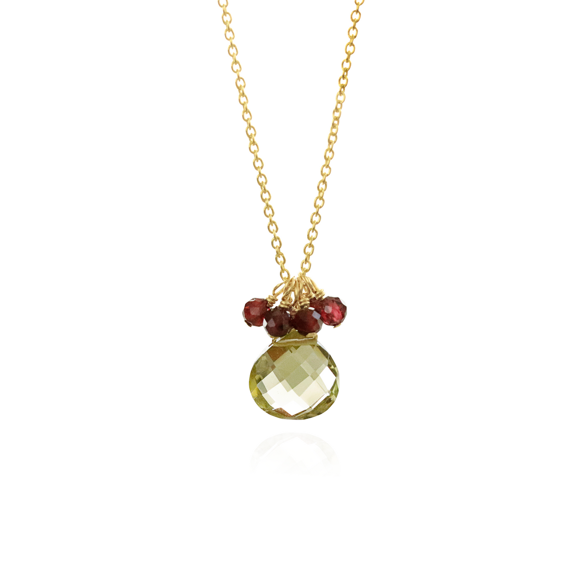 Gemstone & Cluster Pendant