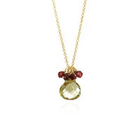 Gemstone & Cluster Pendant