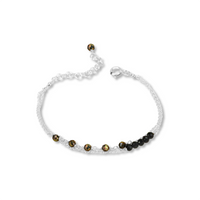 Beaded Double Chain Bracelet