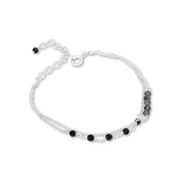 Beaded Double Chain Bracelet
