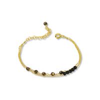 Beaded Double Chain Bracelet