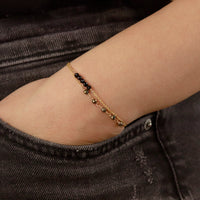 Beaded Double Chain Bracelet