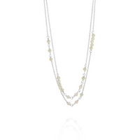 Beaded Double Chain Necklace