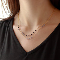 Beaded Double Chain Necklace