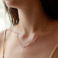 Beaded Double Chain Necklace