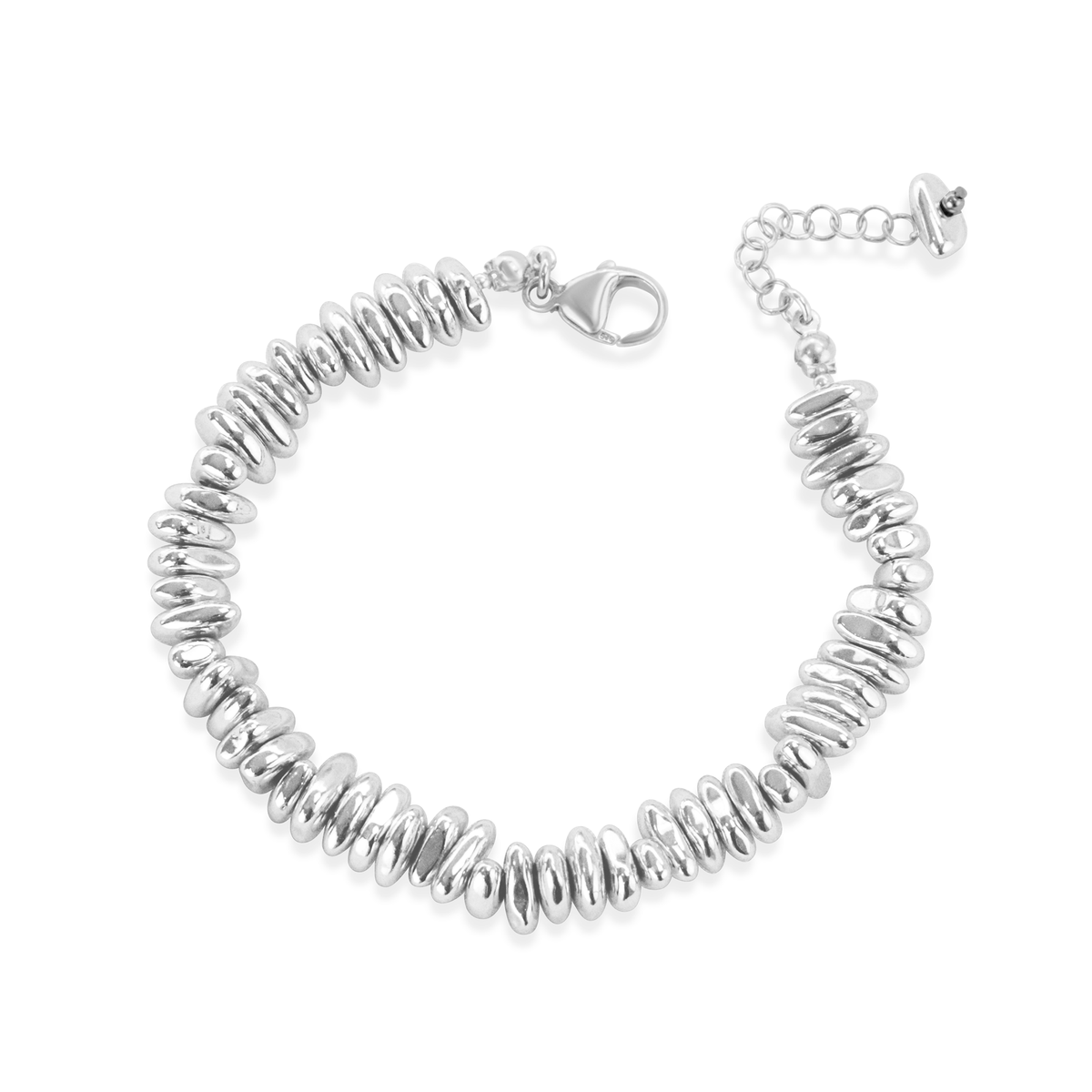 Plated Hematite Nugget Bracelet