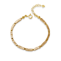 Plated Hematite Tile Bracelet