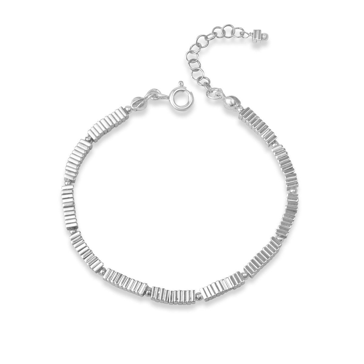 Plated Hematite Tile Bracelet