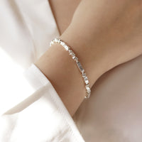 Plated Hematite Tile Bracelet