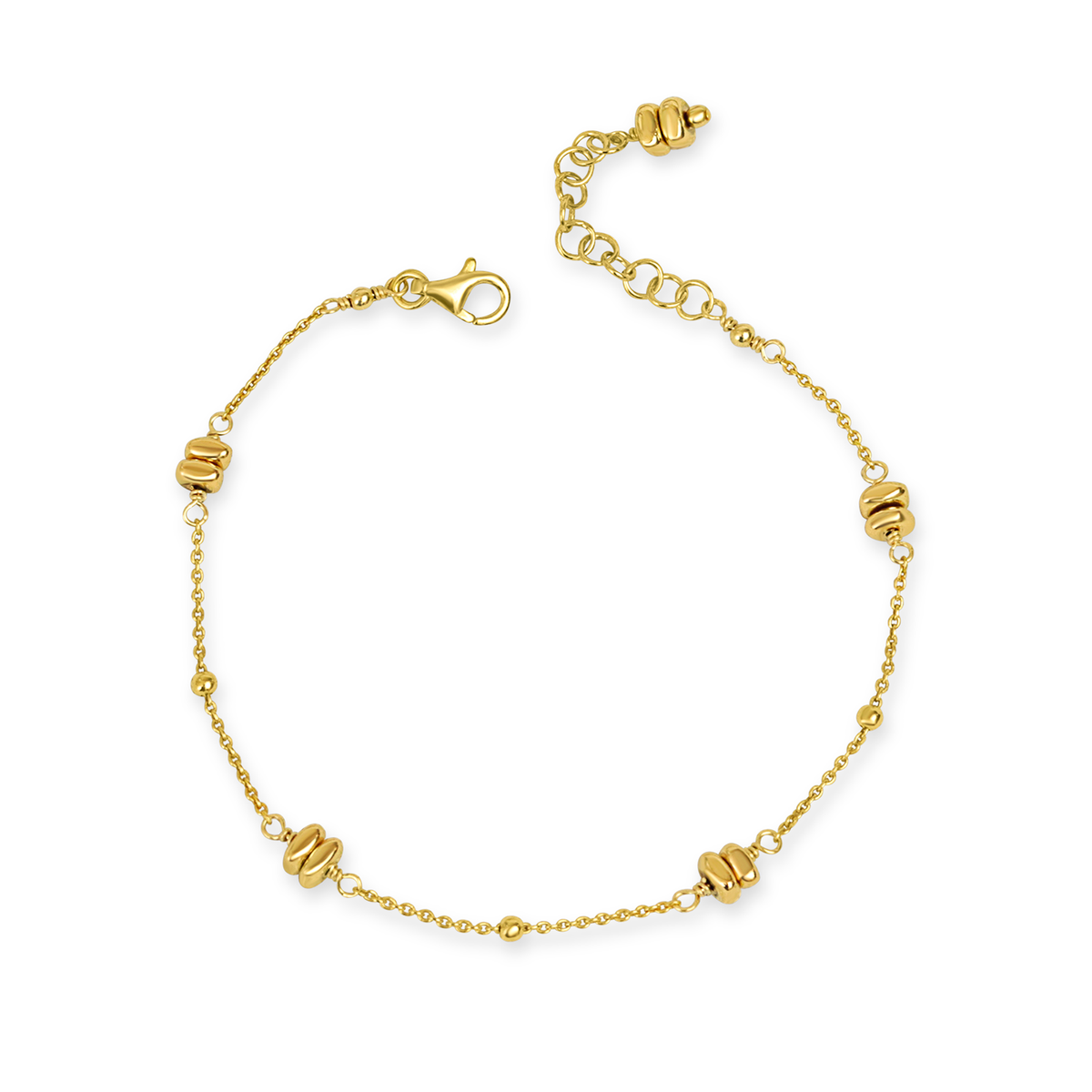 Plated Hematite Satellite Chain Bracelet