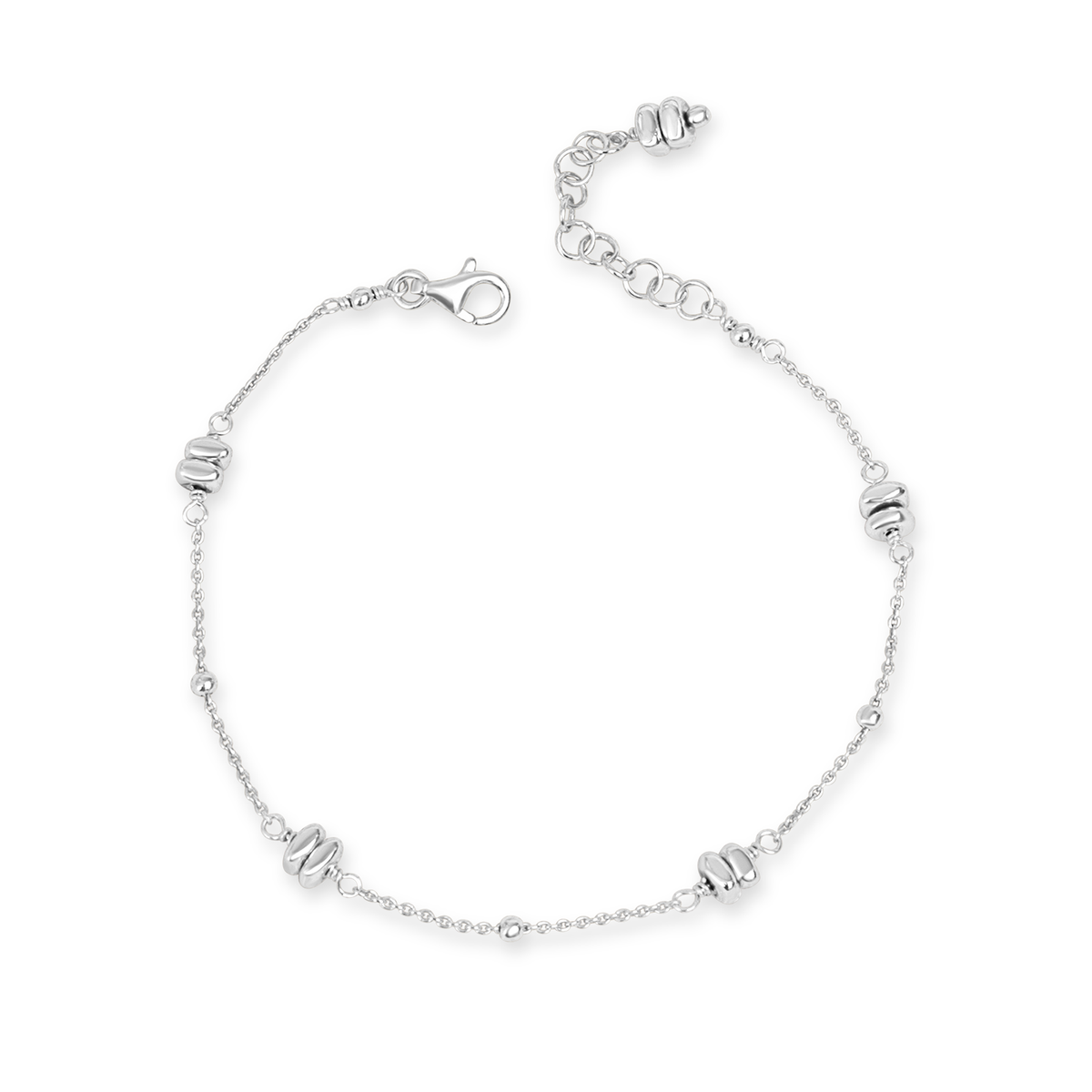 Plated Hematite Satellite Chain Bracelet