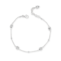 Plated Hematite Satellite Chain Bracelet