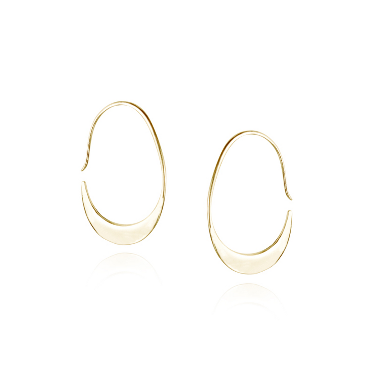 Modern Crescent Earrings