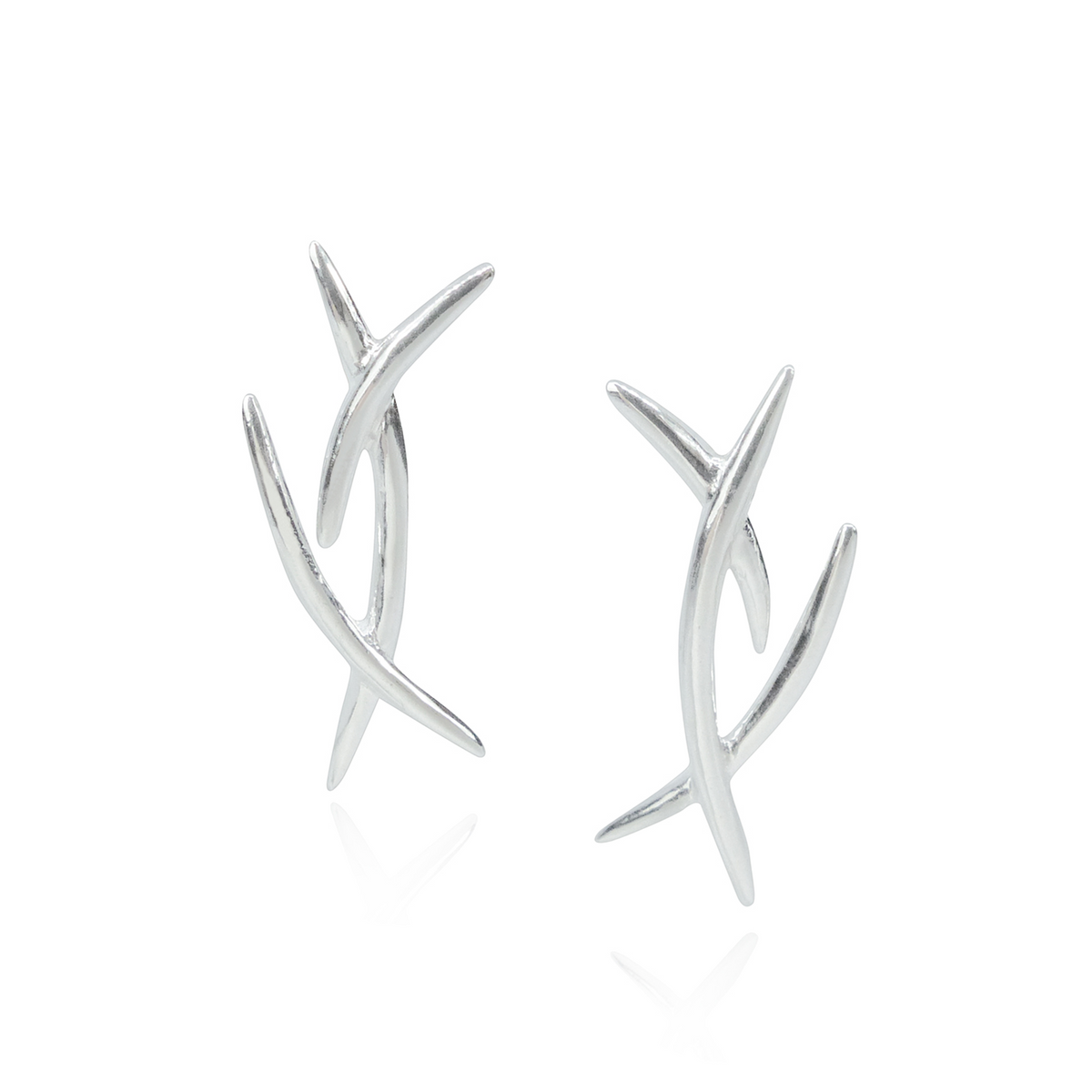 Silver Kiss Earrings