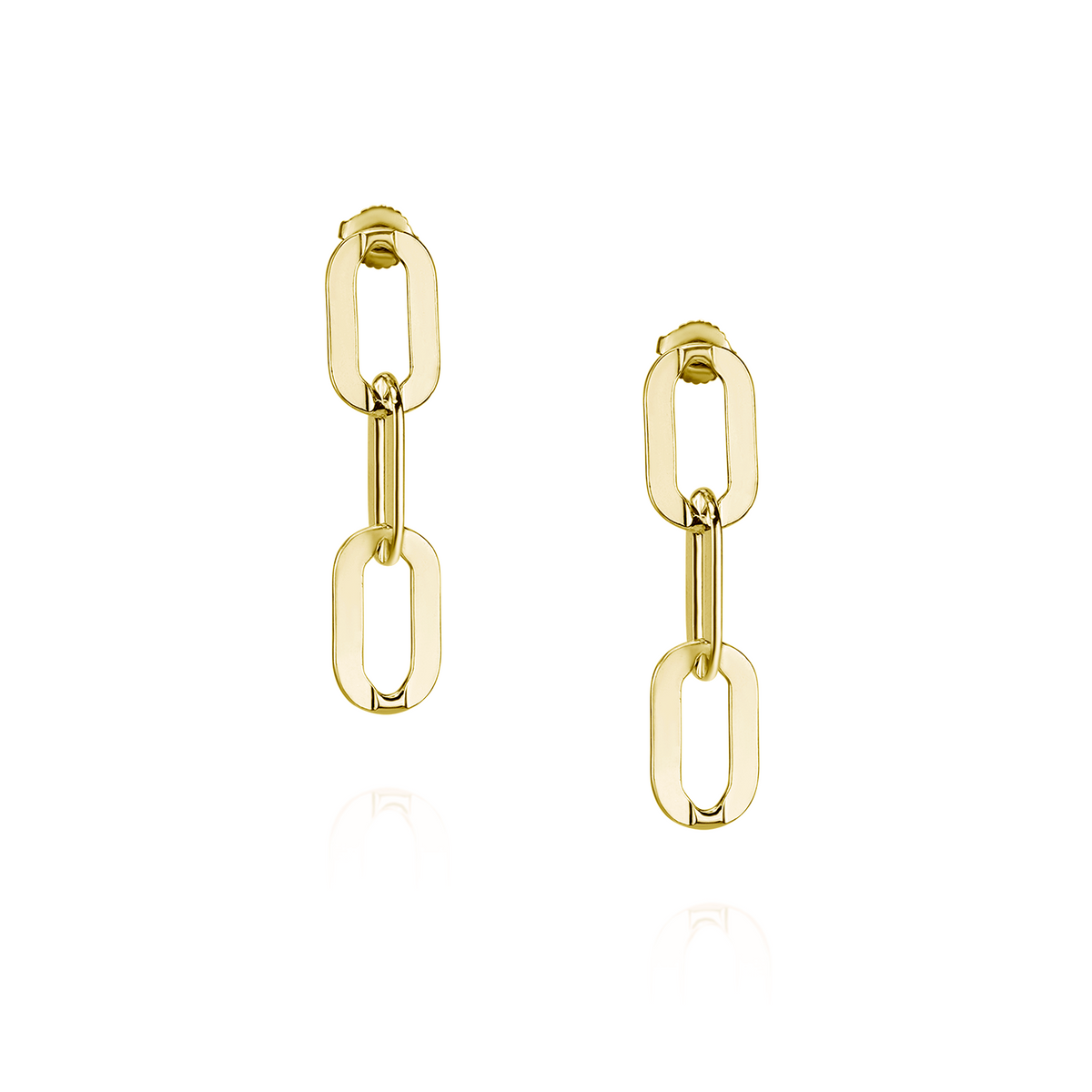 Chunky Flat Chain Earrings