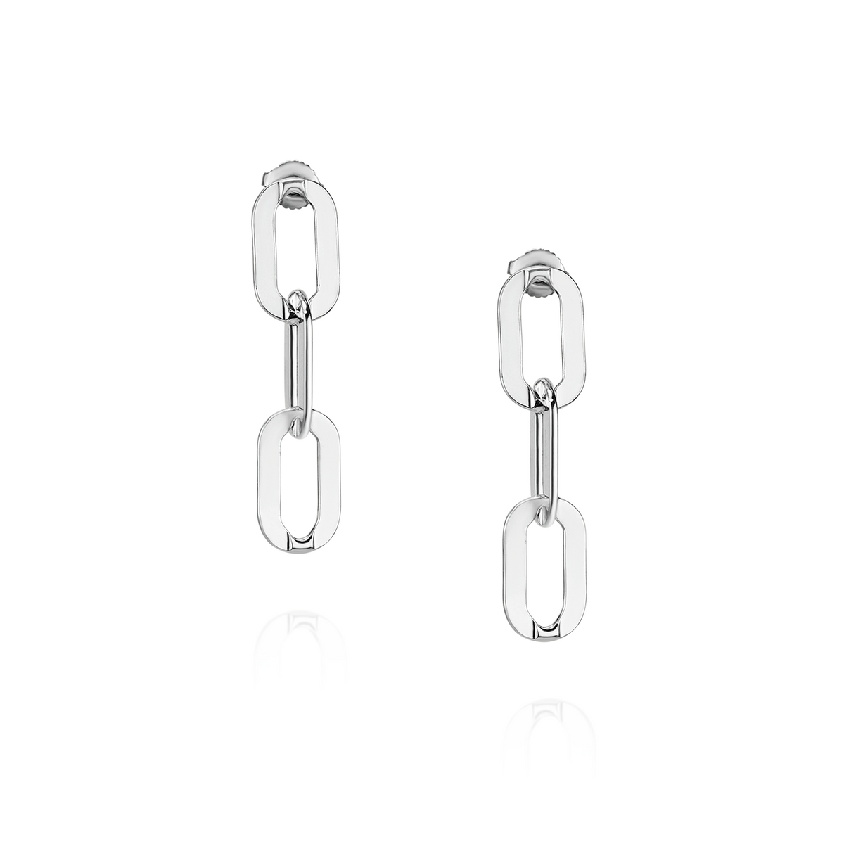 Chunky Flat Chain Earrings
