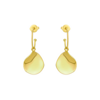 Flat Teardrop Oval Hoops