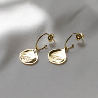 Organic Teardrop Oval Hoops