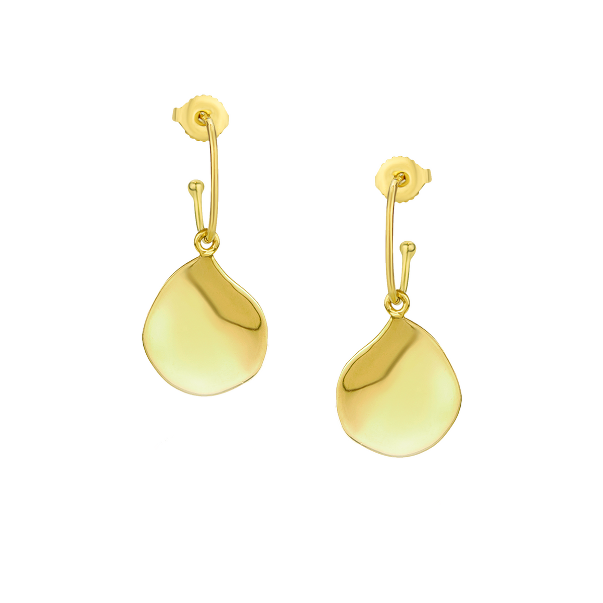 Organic Teardrop Oval Hoops