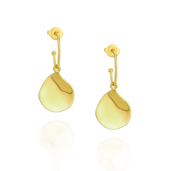 Organic Teardrop Oval Hoops