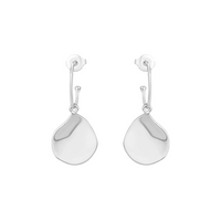 Flat Teardrop Oval Hoops