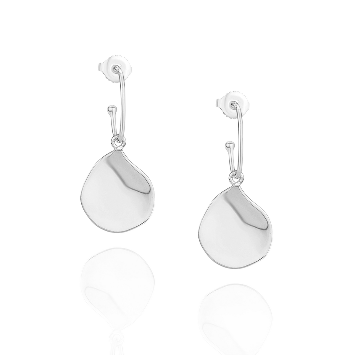 Organic Teardrop Oval Hoops