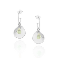 Organic Teardrop & Briolette Oval Hoops