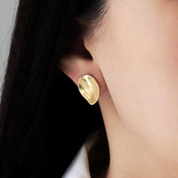 Flat Teardrop Studs