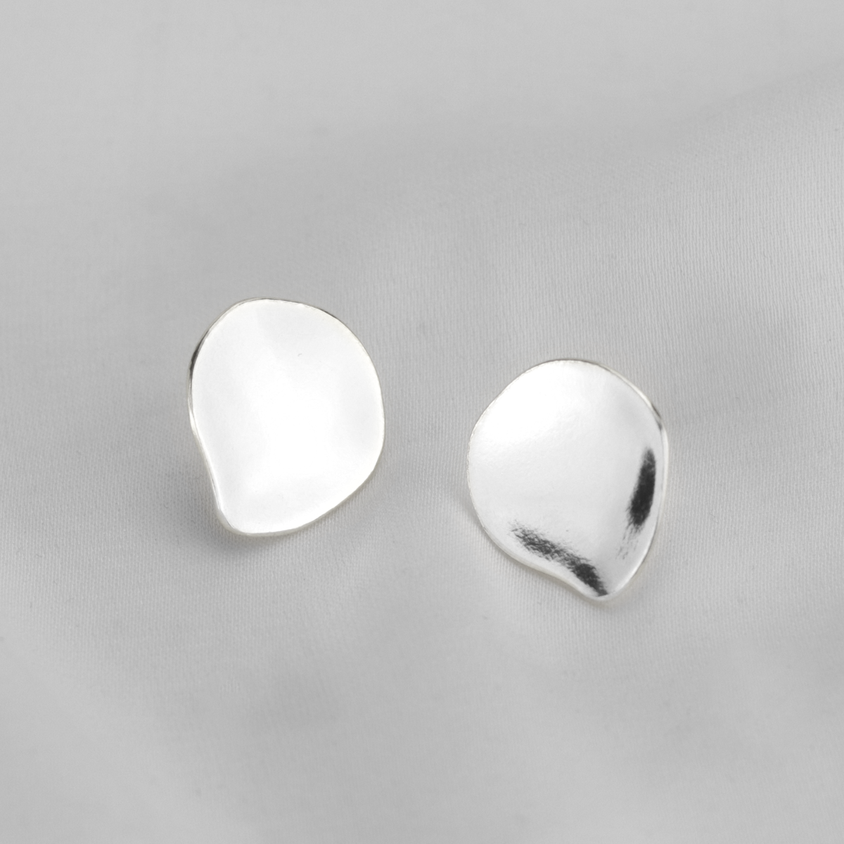 Flat Teardrop Studs