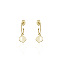 Ripple Textured Oval Hoops