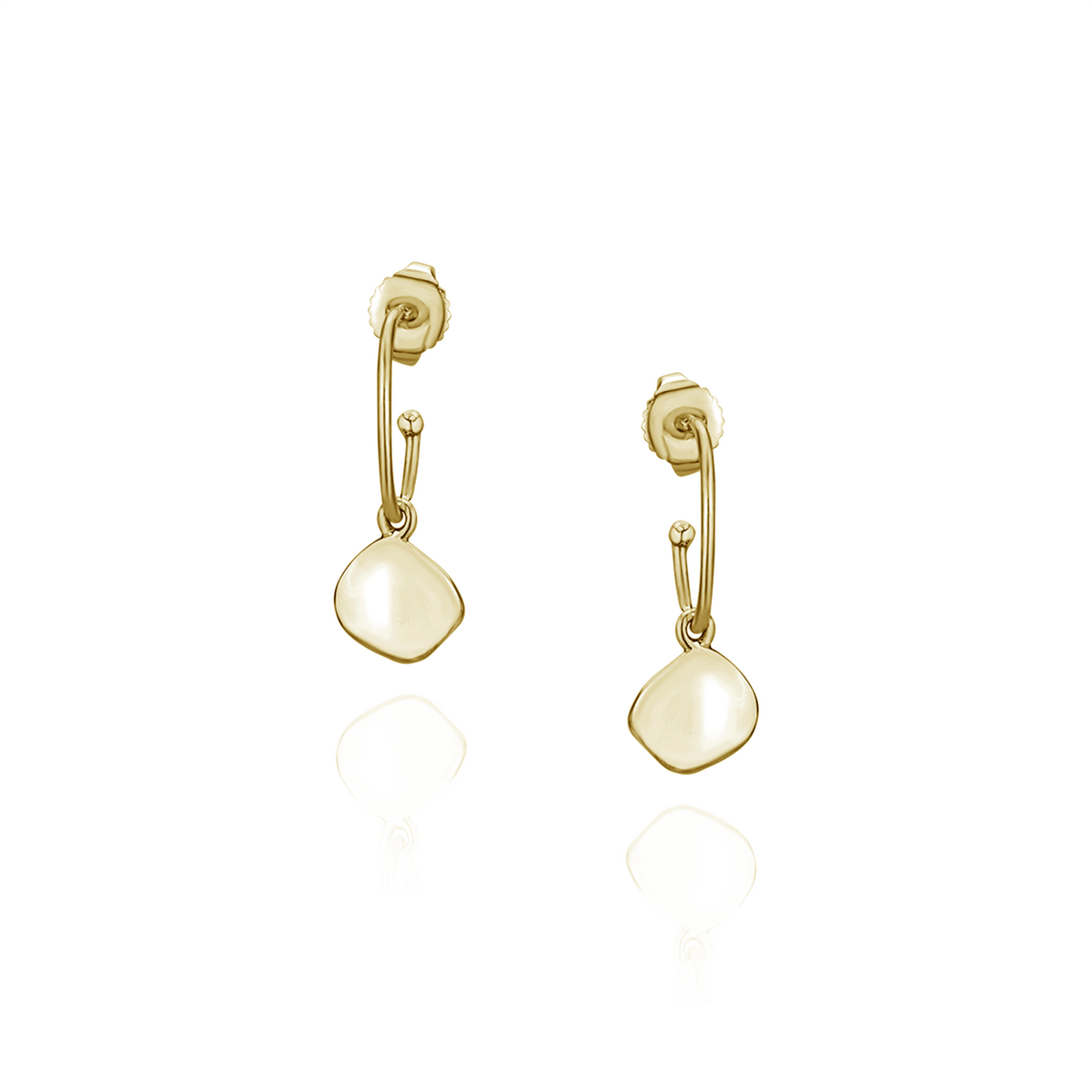 Ripple Textured Oval Hoops