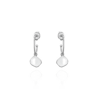 Ripple Textured Oval Hoops