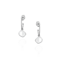 Ripple Textured Oval Hoops