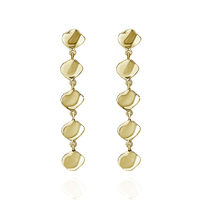 Ripple Textured Long Earrings