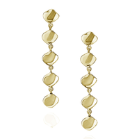 Ripple Textured Long Earrings