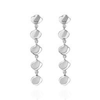 Ripple Textured Long Earrings
