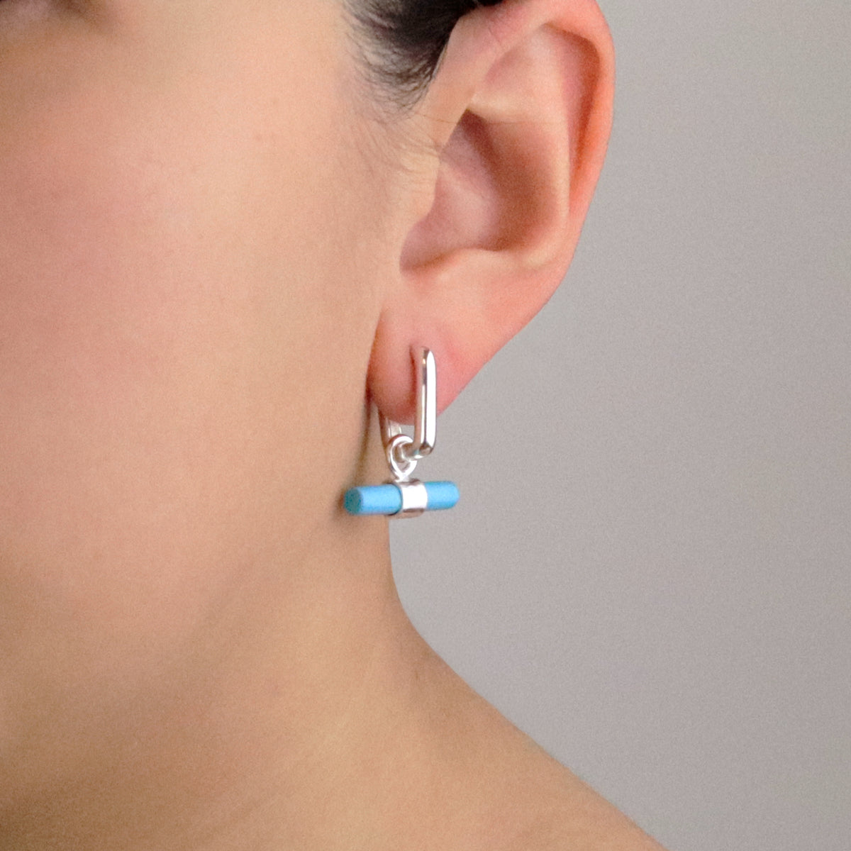 Rectangular Hoop Earrings