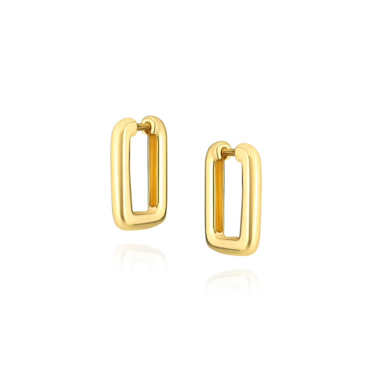 Rectangular Hoop Earrings