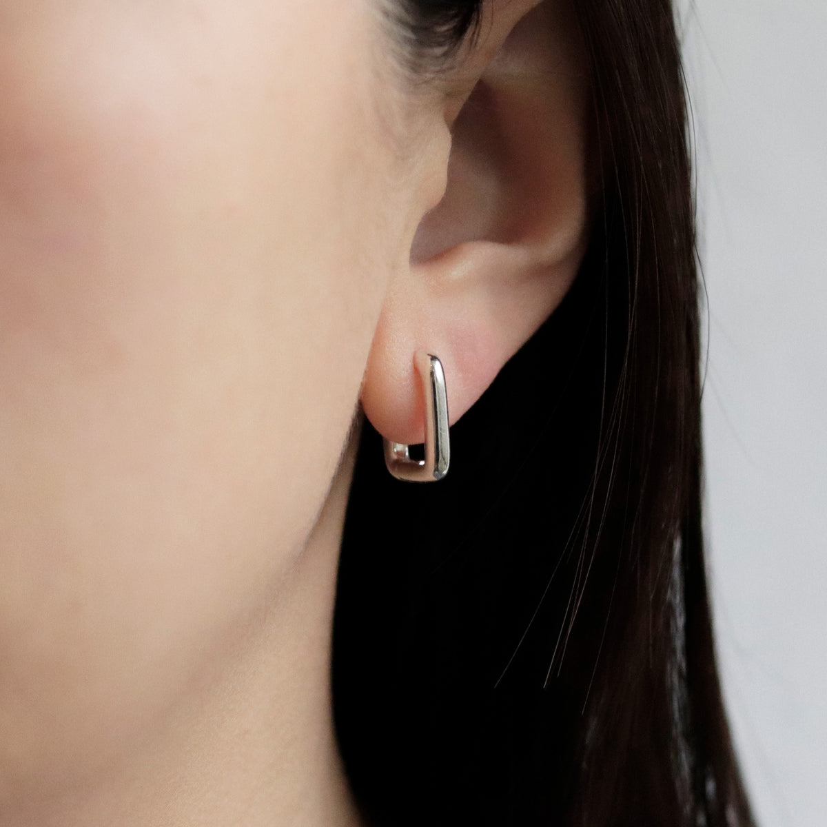 Rectangular Hoop Earrings