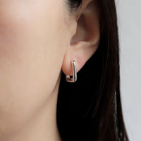Rectangular Hoop Earrings