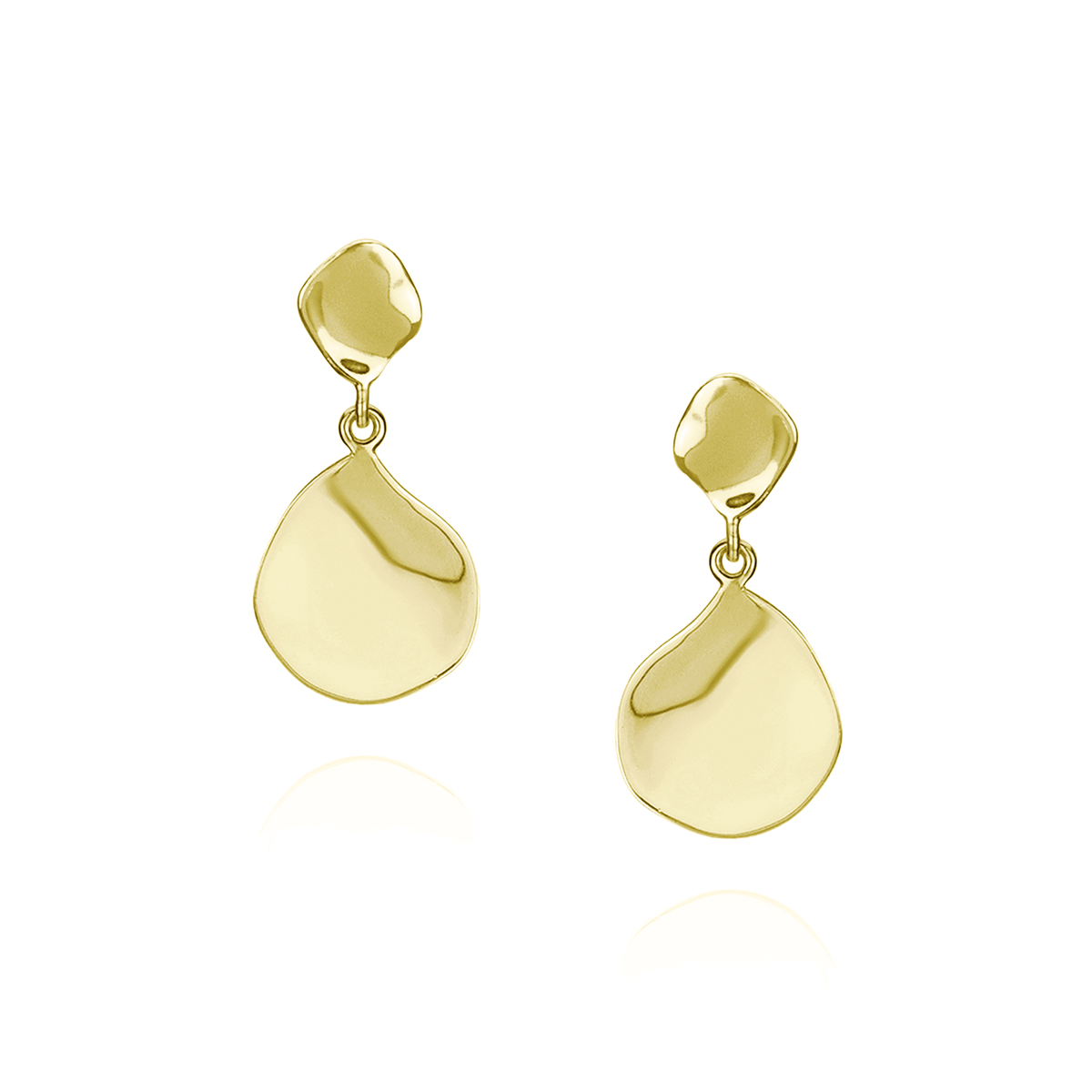 Organic Ripple Textured Earrings