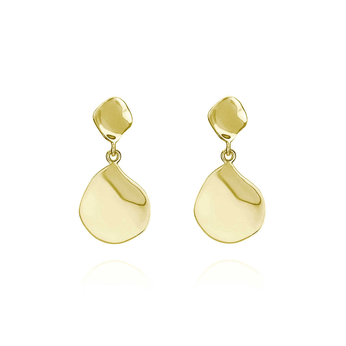 Organic Ripple Textured Earrings