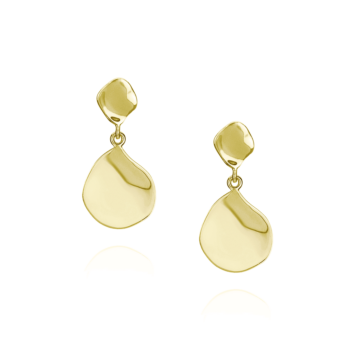 Organic Ripple Textured Earrings