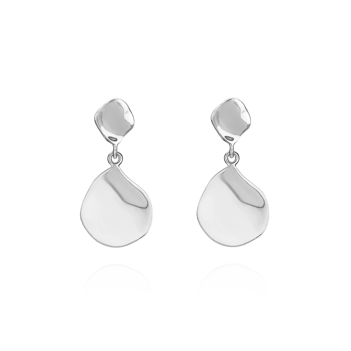 Organic Ripple Textured Earrings