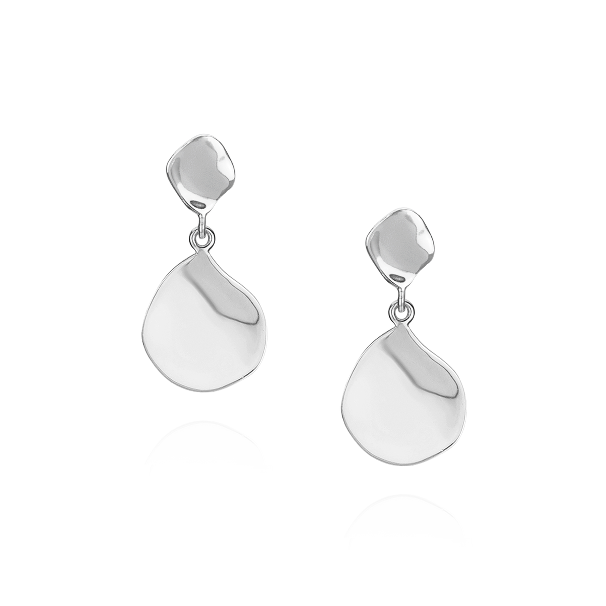 Organic Ripple Textured Earrings