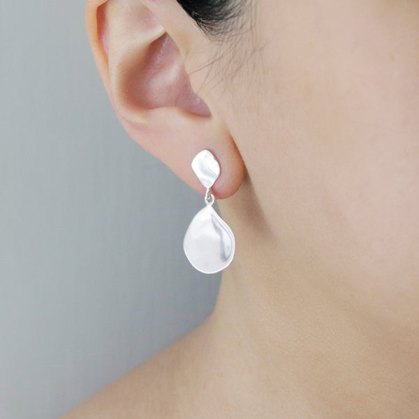 Organic Ripple Textured Earrings